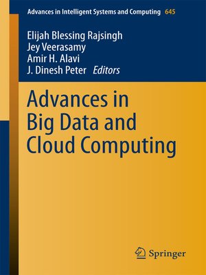 cover image of Advances in Big Data and Cloud Computing